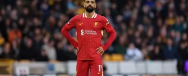 المصري محمد صلاح لاعب ليفربول الإنجليزي.