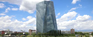 المقر الرئيسي للبنك المركزي الأوروبي في فرانكفورت.