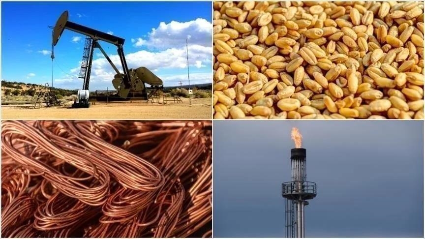 تباين أسعار السلع الأساسية وسط المخاطر الجيوسياسية.