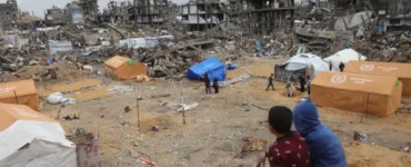 جباليا شمال القطاع وقد تركها الاحتلال مدمرة